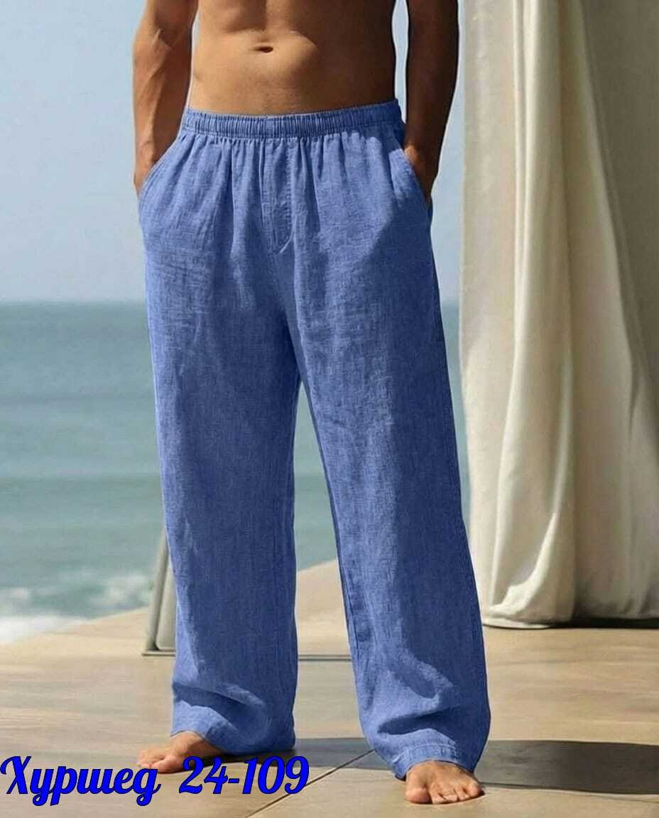 мужские хлопковые льняные брюки,льняные брюки,летние мужские брюки,льняные брюки мужские,льняные штаны