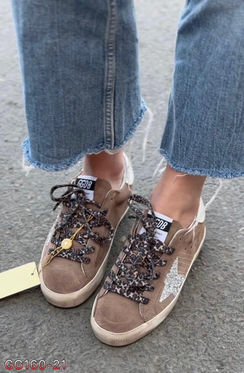 кроссовки golden goose,golden goose superstar,,кроссовки golden goose hi star из замши коричневый,golden goose super star