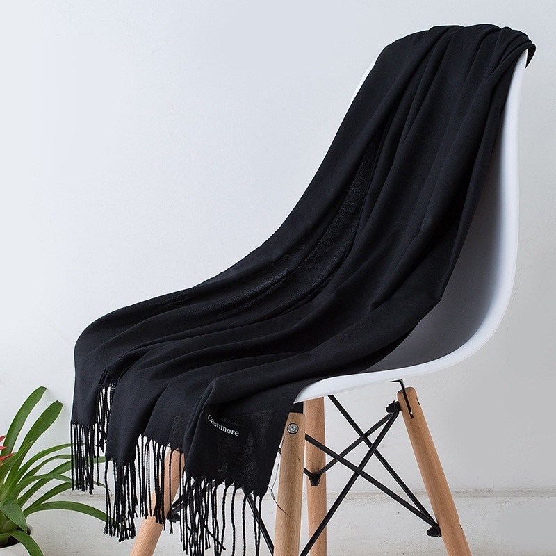 шарф кашемировый,женские кашемировые шарфы,шарф однотонный,шарф кашемир pashmina,шарф с кисточками