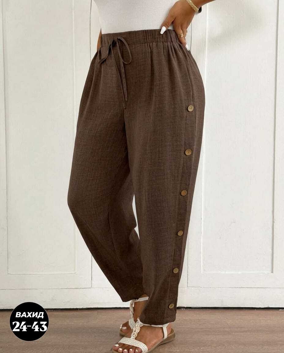 женские брюки,широкие брюки,комплект брючный,брюки на пуговицах,повседневные брюки