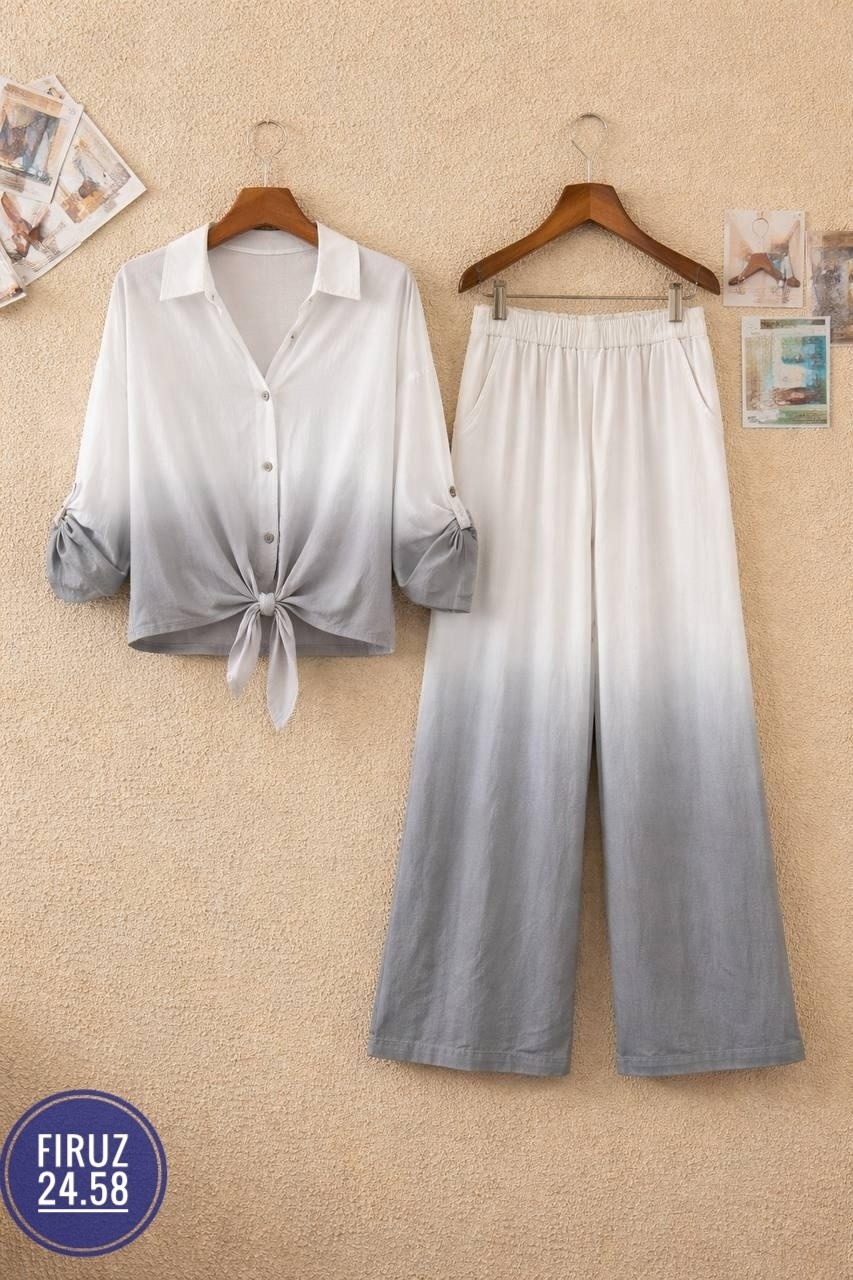 женские брючные костюмы,модные наряды,шифоновая рубашка,брюки комплект