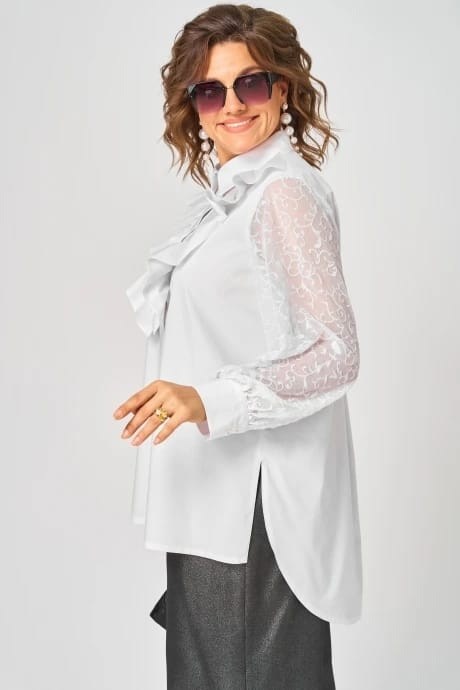 блузка белая,белая блуза,блуза eva grant,нарядная блуза,блуза женская