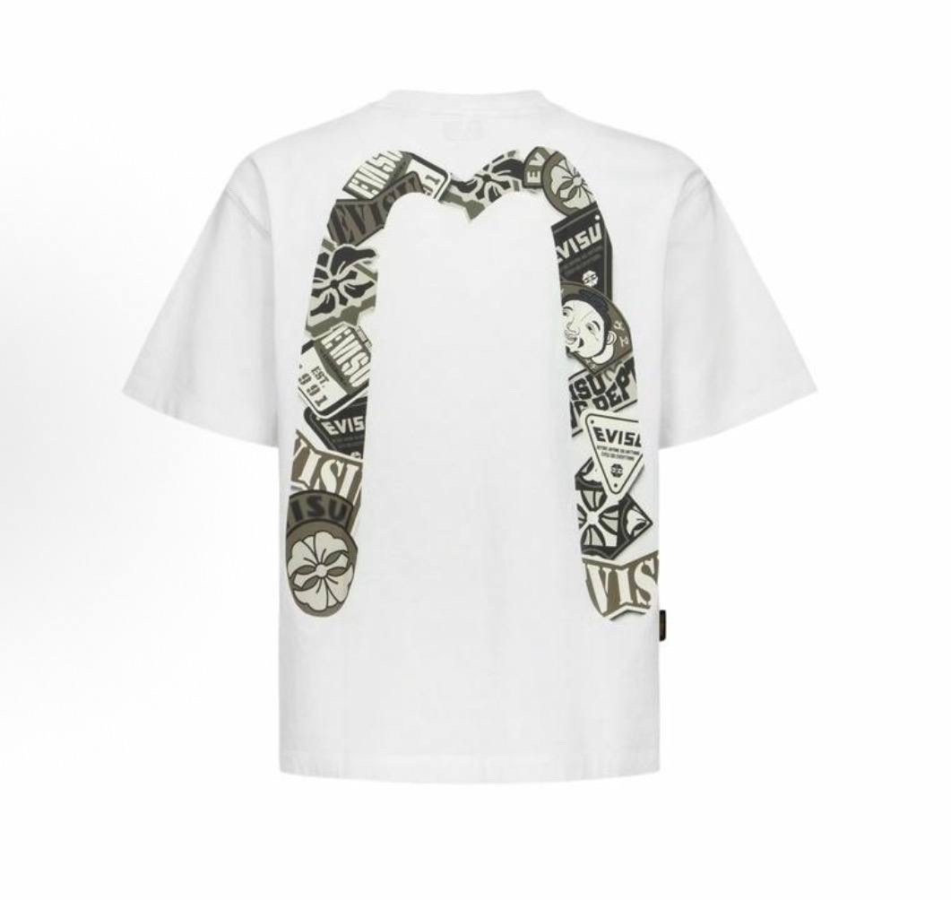 футболка evisu,футболка,мужская футболка,футболки мужские повседневные,футболка мужская чёрная