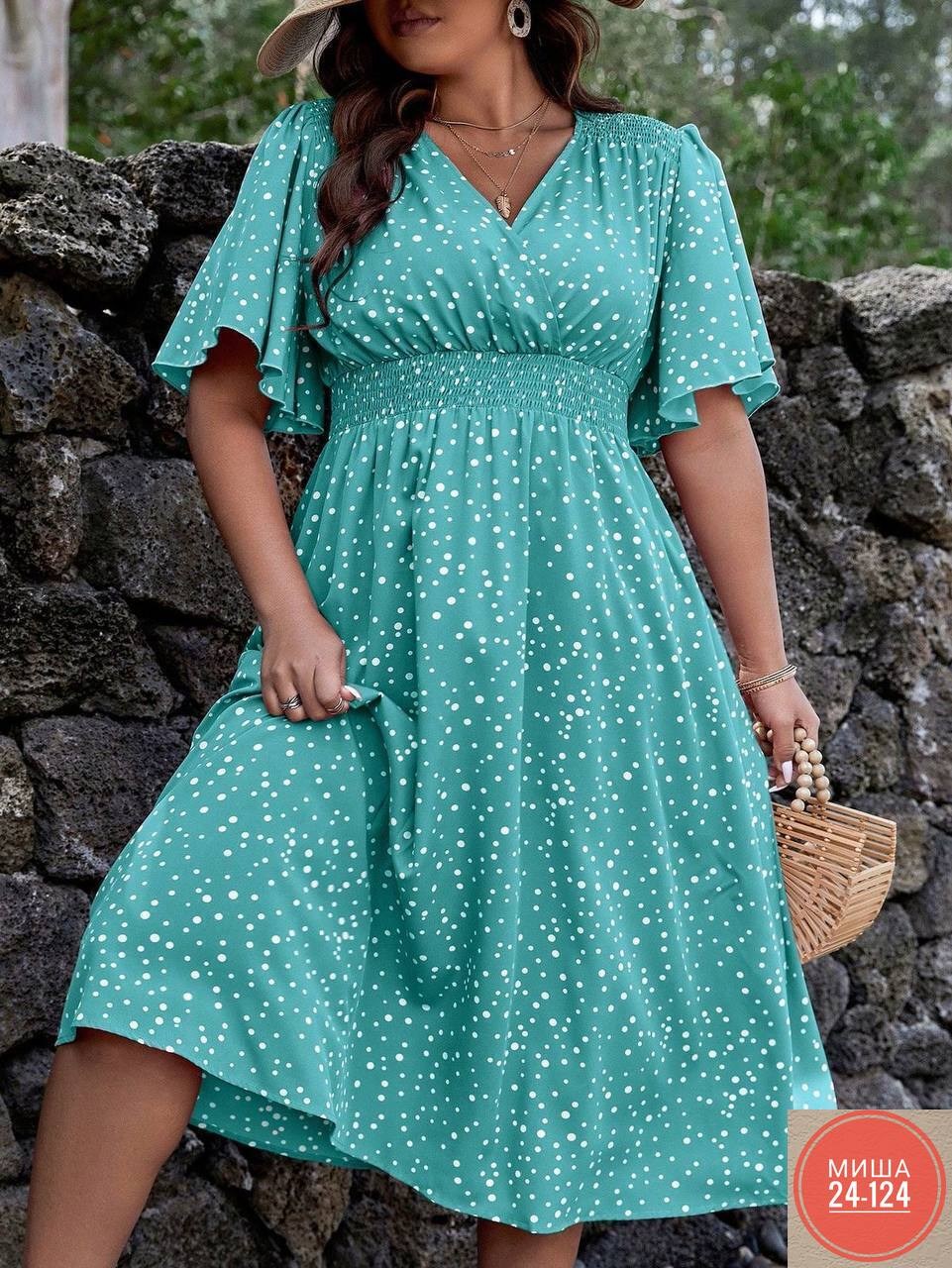 платья женские больших размеров,летнее женское платье,платья в горошек,летние платье,платья большие размеры