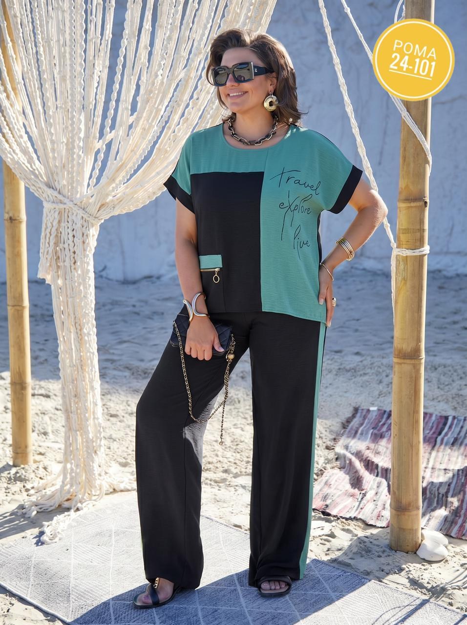 комплект брючный vittoria queen,костюм брючный летний большие размеры,комплект брючный,стильные костюмы,костюм с брюками