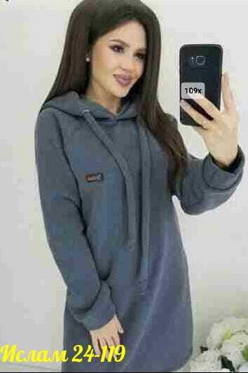 платье теплое с капюшоном,платье толстовка женское,женские утепленные туники,платье с капюшоном,туника теплая