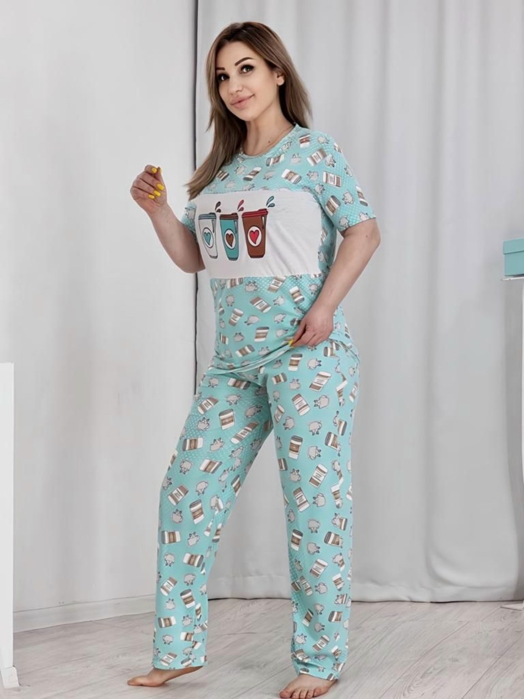 комплект пижама,пижама женская,пижама,пижама домашний костюм,пижама с бриджами