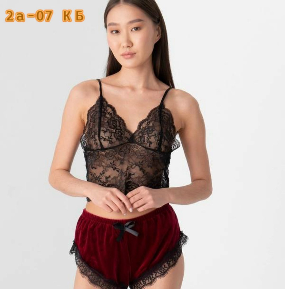 комплект нижнего белья,кружевной комплект нижнего белья,кружевная пижама,шелковая пижама,комплект пижама