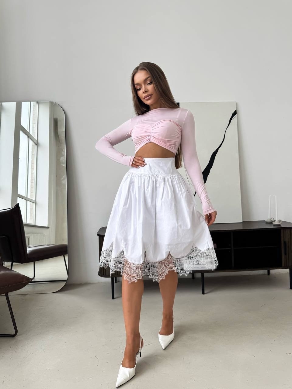 юбка с оборками,юбка белая,юбка,юбка кружевная,юбка с гипюром