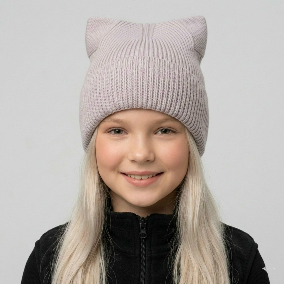 шапка для девочек,вязаная шапка с ушками,шапка с ушками,шапка для девочки с ушками,шапочка с ушками