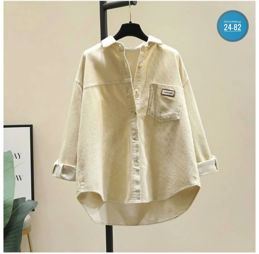 вельветовая рубашка свободного кроя,женская вельветовая рубашка с длинным рукавом,вельветовая женская рубашка,вельветовая рубашка,джинсовая рубашка женская 2026