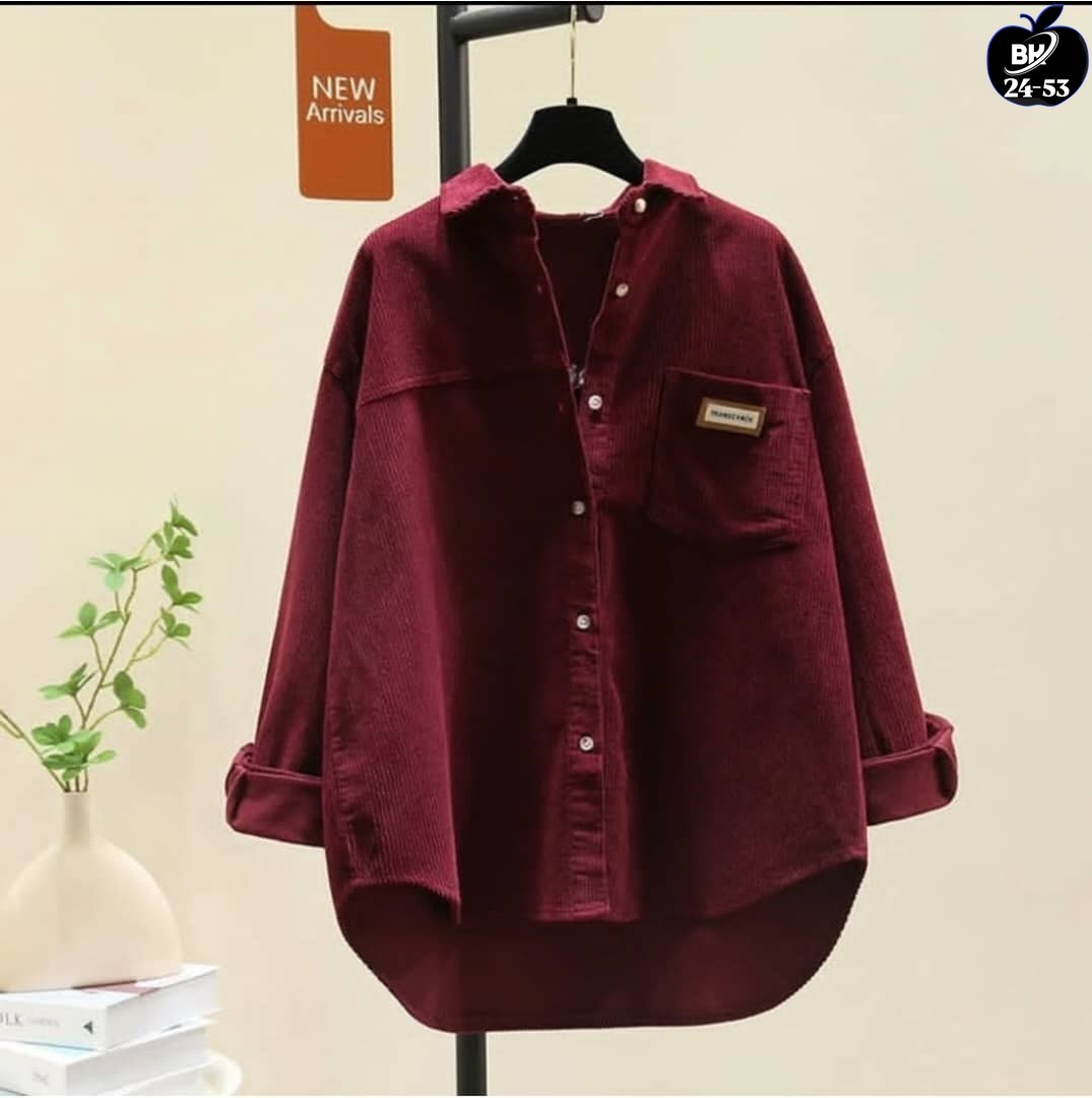 вельветовая рубашка свободного кроя,женская вельветовая рубашка с длинным рукавом,вельветовая рубашка,вельветовая женская рубашка,вельветовая рубашка с длинным рукавом