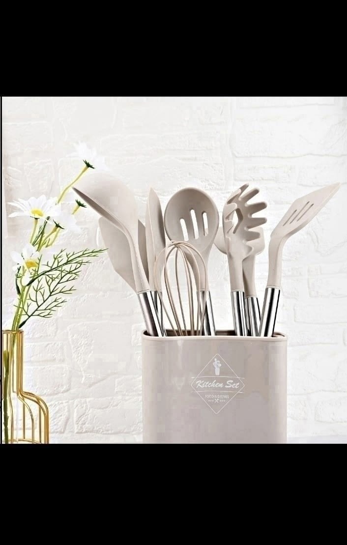 набор силиконовых кухонных принадлежностей,набор кухонный принадлежностей 12 предметов,набор кухонных принадлежностей 12 предметов kitchen utensils,набор кухонных принадлежностей силиконовых из 12,наб