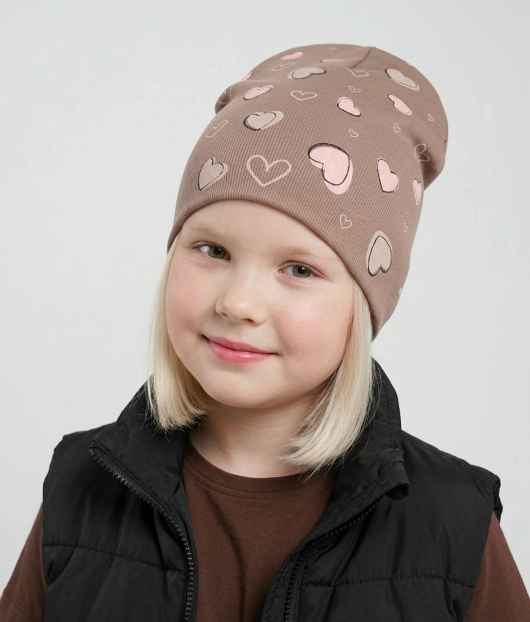шапка трикотажная для девочки,шапка для девочек,шапочка детская,шапка демисезонная,шапка весення для девочки
