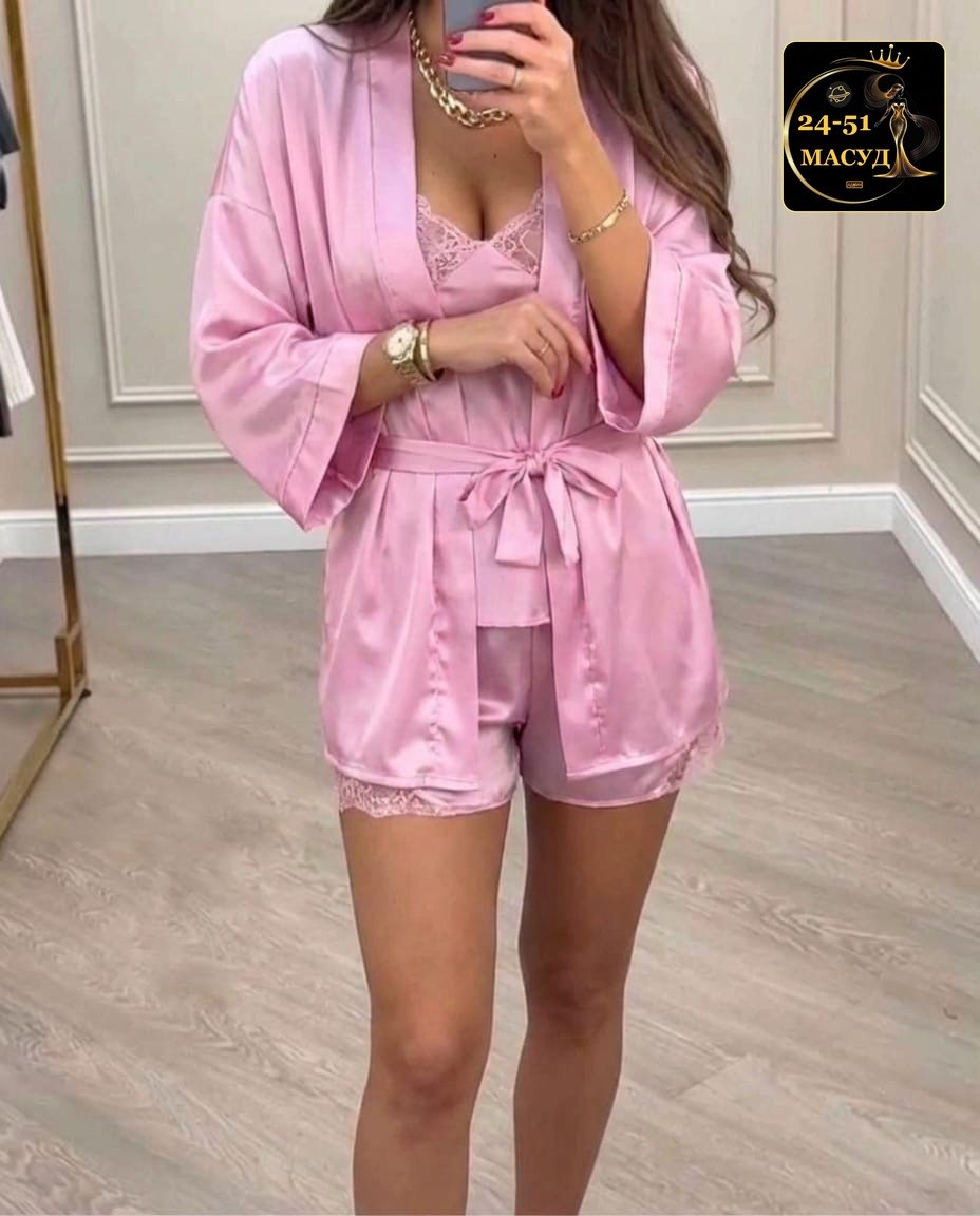 женская пижама комплект,женская пижама,женские пижамные комплекты,женский халат,халат розовый