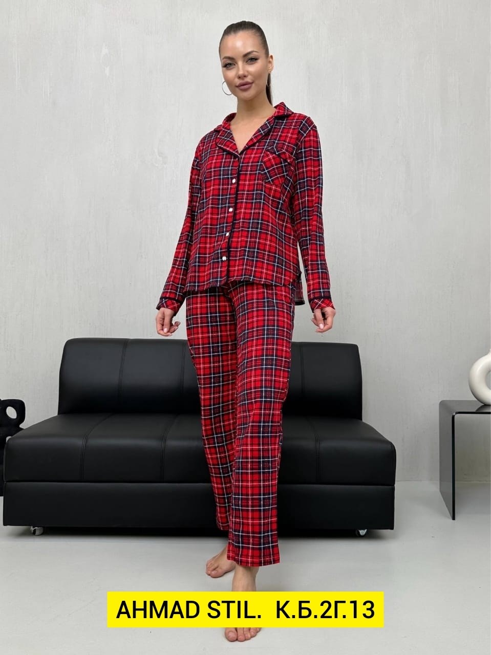 пижама двойка со штанами,женская пижама с брюками в клетку,пижама в клетку со штанами,женская пижама,пижама со штанами и рубашкой в клетку salixa mix