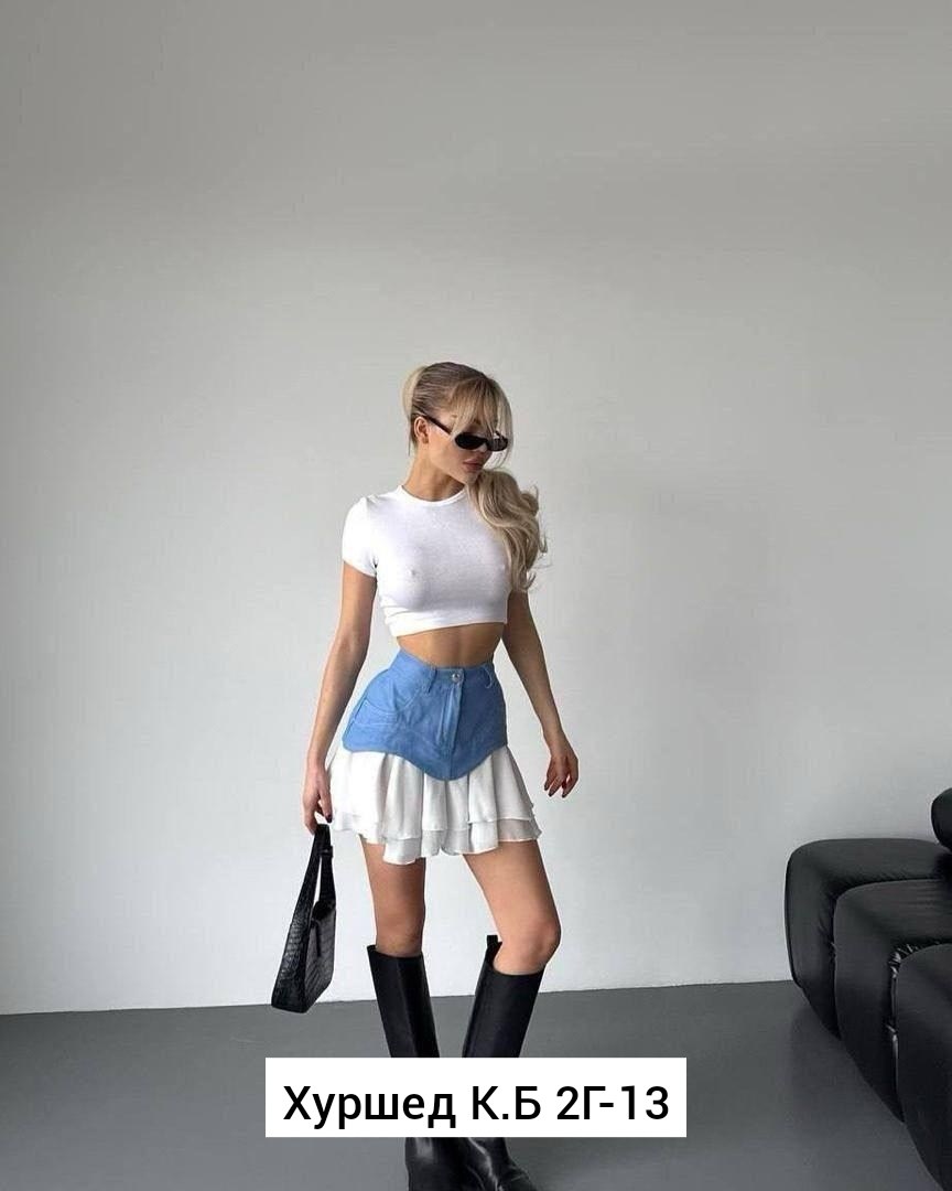 джинсовая юбка с воланами,юбка,мини юбка,модная юбка,женская юбка