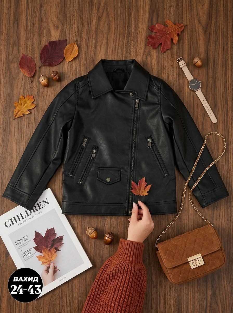 куртка косуха детская,короткая куртка-косуха для девочек,косуха детская,косуха детская hm,кожаная куртка для девочки