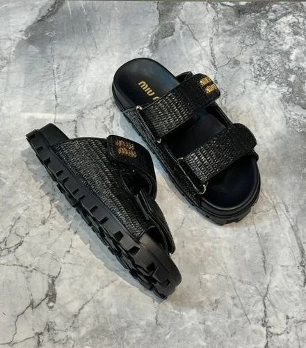 шлепанцы miu miu,черные шлепанцы,женские шлепанцы,босоножки сандали,