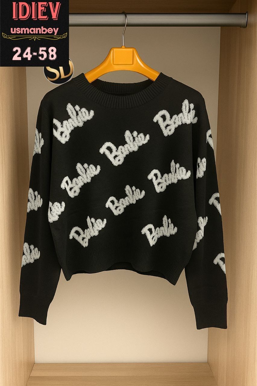 женский свитер,женская кофта,свитер кофта,свитер,свитер оверсайз вязаный barbie
