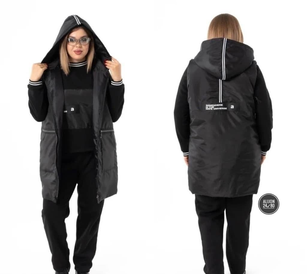 костюм женский на флисе,женский костюм тройка,комплект одежды женские,спортивные жилеты женские больших размеров,жилет удлиненный