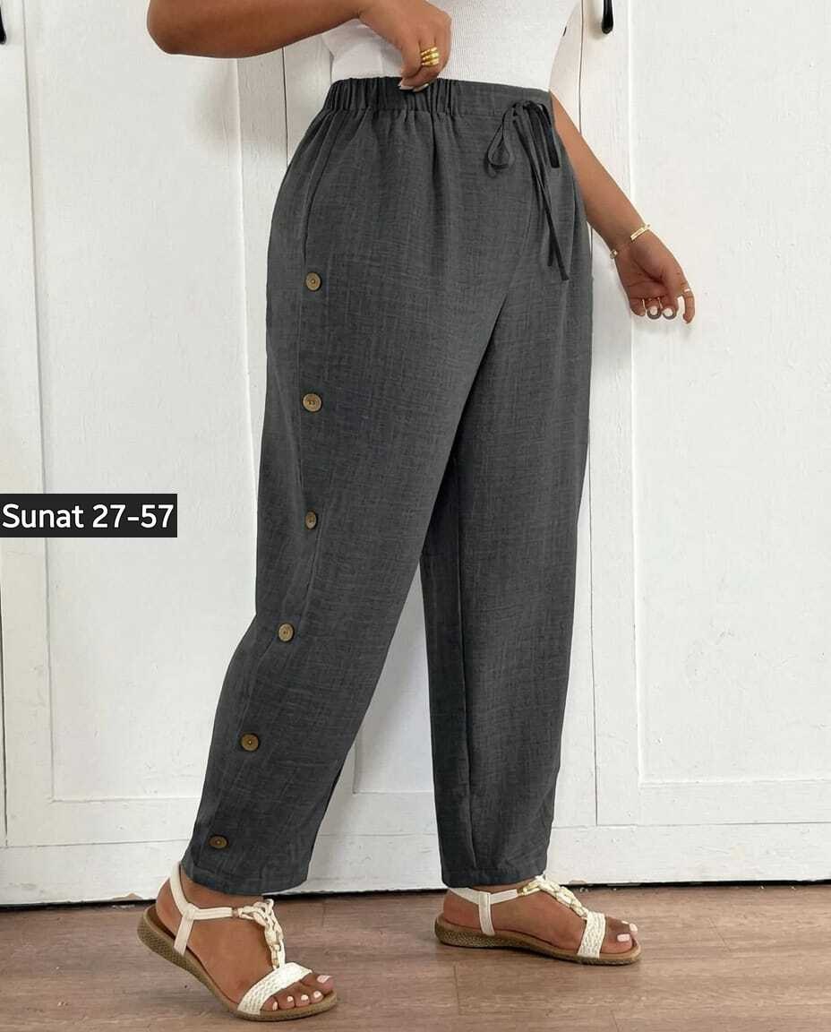 брюки модные,широкие брюки,брюки на пуговицах,брюки хлопковые,повседневные брюки