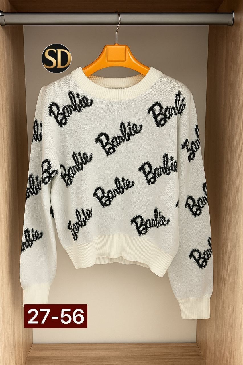 свитер оверсайз вязаный barbie lucky fashion,свитер женский,кофта женская,свитер кофта,свитер