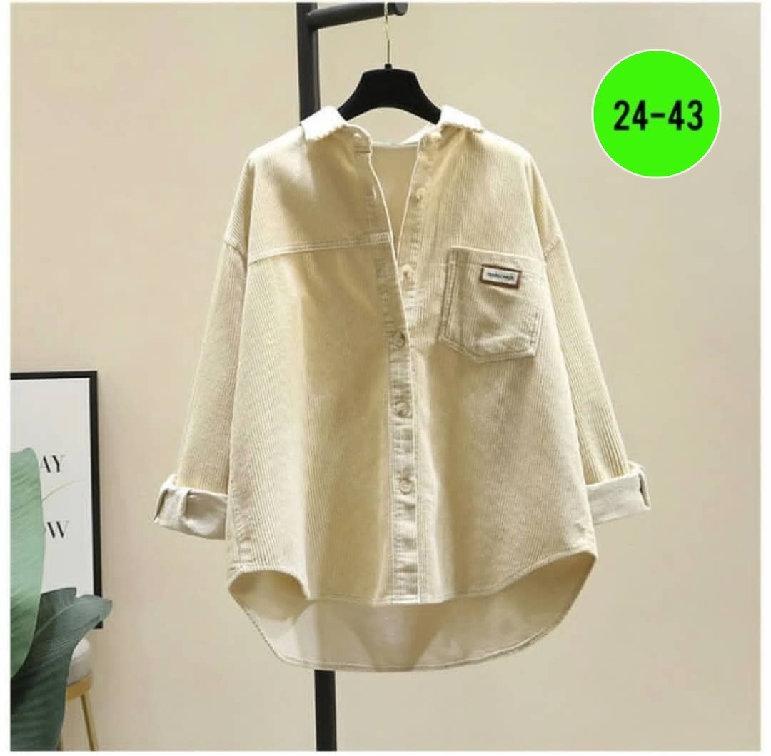 женская вельветовая рубашка с длинным рукавом,вельветовая рубашка свободного кроя,вельветовая женская рубашка,рубашка женская повседневная,рубашка джинсовая женская