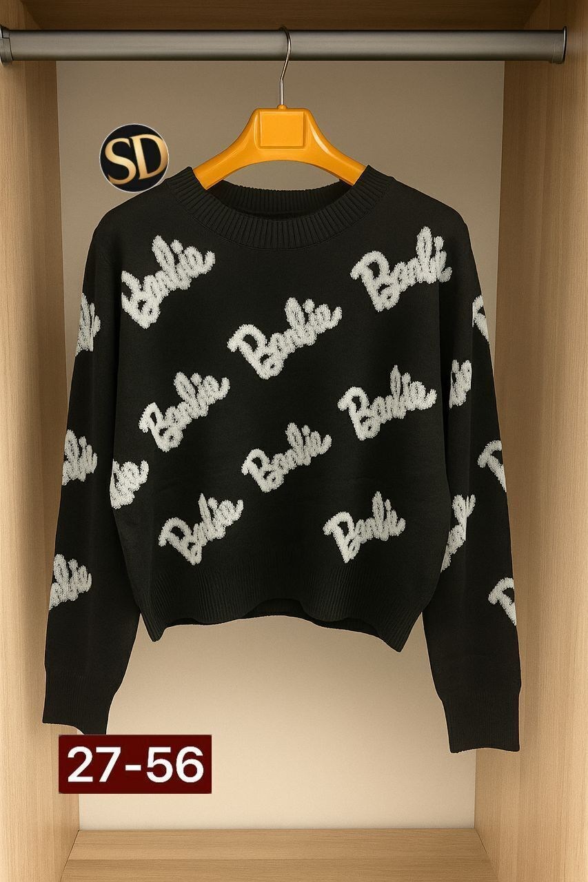 свитер оверсайз вязаный barbie lucky fashion,свитер женский,кофта женская,свитер кофта,свитер