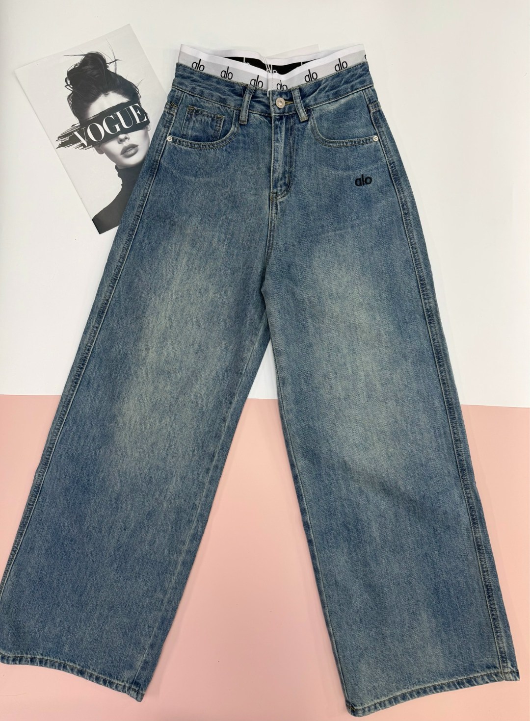 джинсы женские,джинсы,широкие джинсы,широкие джинсы из денима house of sunny синий,одежда джинсы