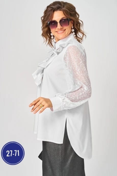 блуза eva grant,нарядная блуза,модные блузы,блуза,белая блуза