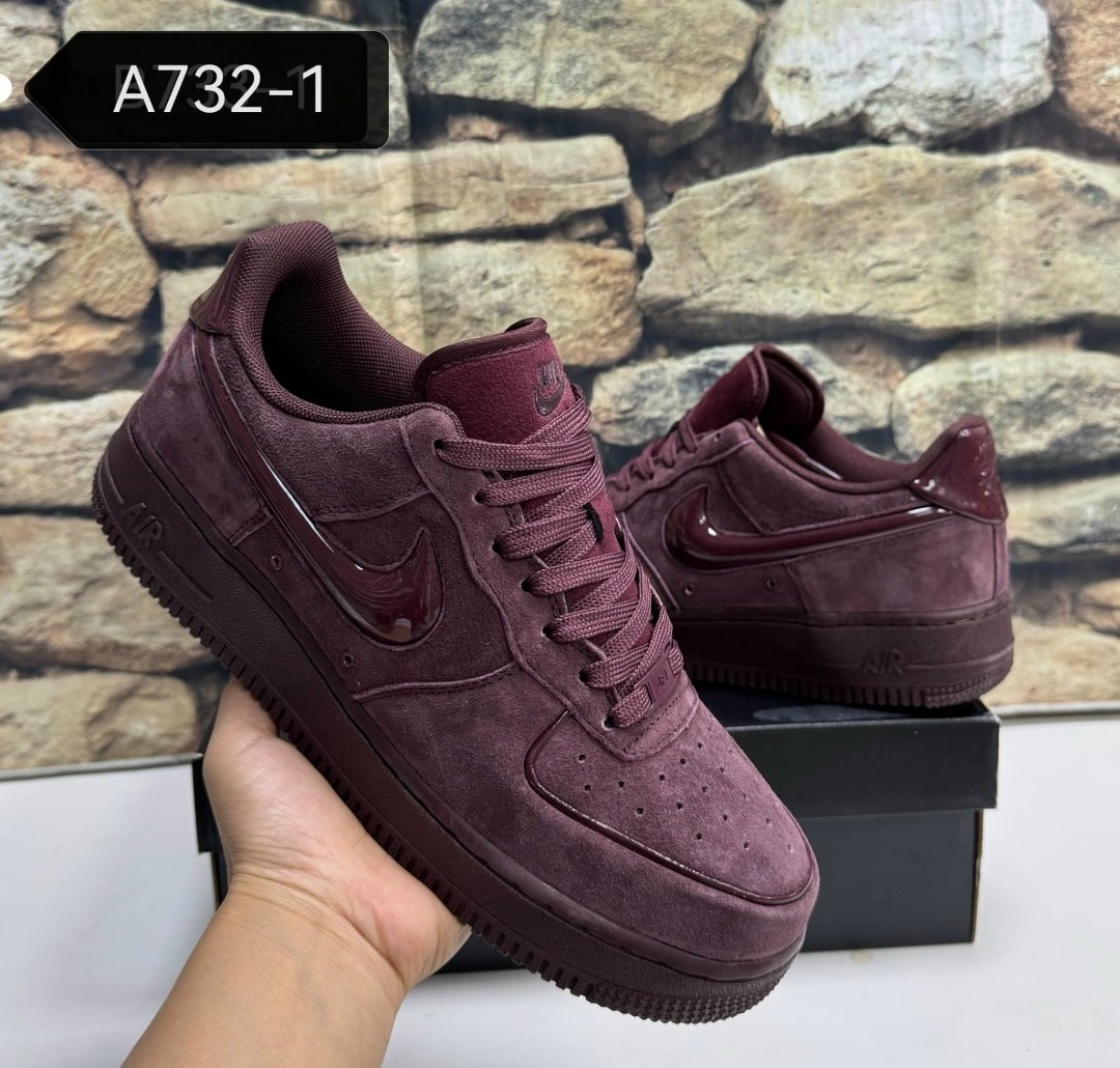 nike air force 1 '07,кроссовки nike air force 1,кроссовки,кроссовки nike air force 1 low цвет бордовый,nike air force 1