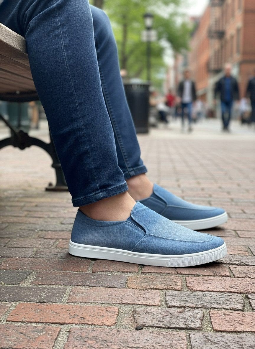 мужские джинсовые слипоны балдинини,повседневная ,парусиновая ,летняя мужская ,слипоны мужские