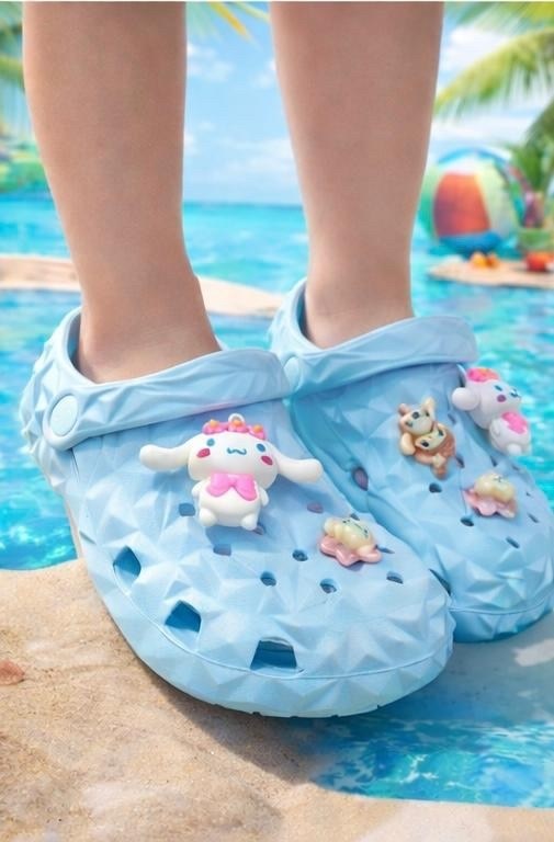 кроксы с хелло китти,кроксы хеллоу китти,детские сандалии,летние тапочки,тапочки детские