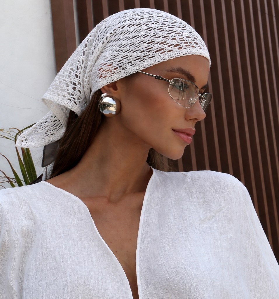 вязаная косынка,косынка женская,чепчик косынка,косынка,косынка женская на голову