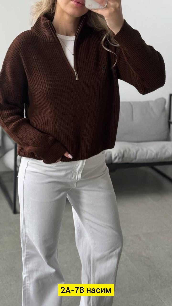 женский свитер,свитер,стильная кофта,свитер с горлом на молнии оверсайз kk fashion,свитер кашемир