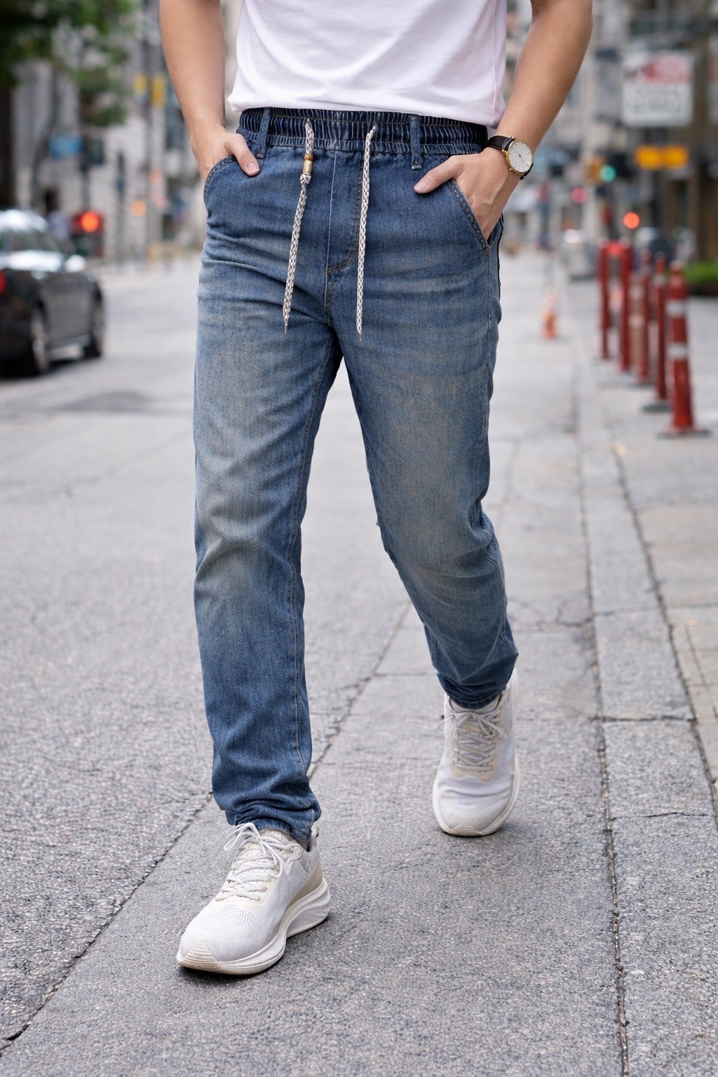 джинсы мужские,джинсовые джоггеры,джинсы джоггеры,широкие джинсы мужские,модные мужские джинсы