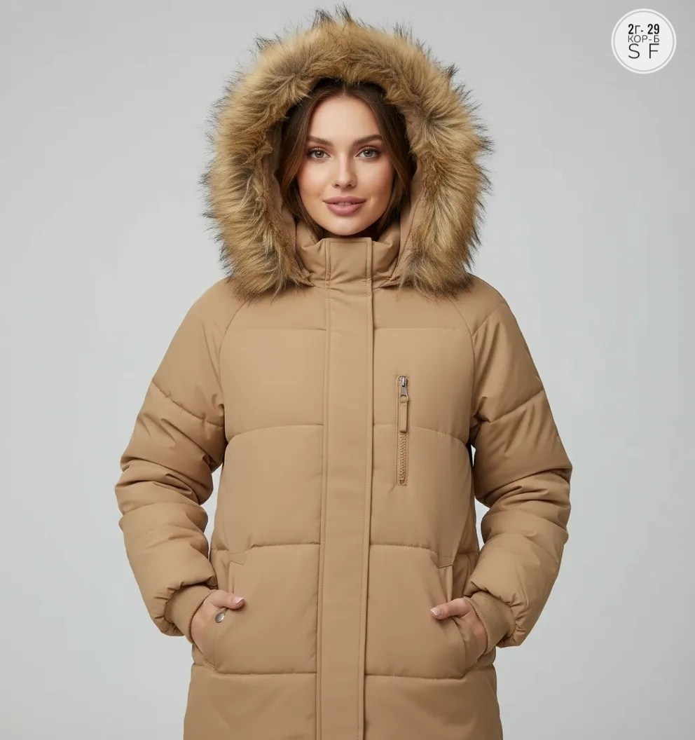 женские пуховики,женская зимняя куртка,полупальто зимнее,бежевый пуховик,куртка зимняя