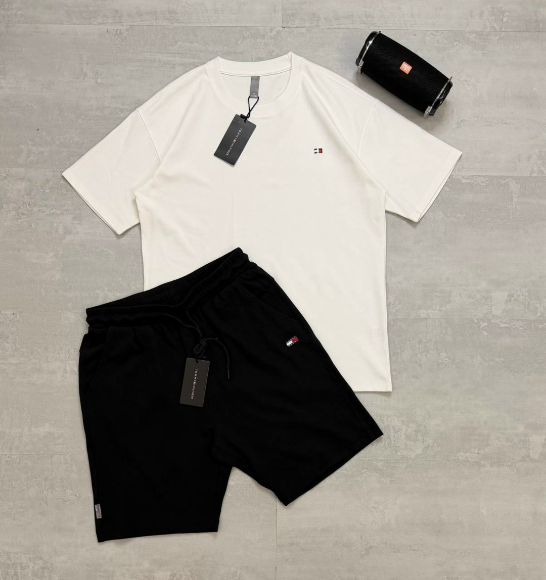 спортивный костюм томми хилфигер мужские,костюм спортивный мужской,летние костюмы,костюм шортами,мужские комплекты