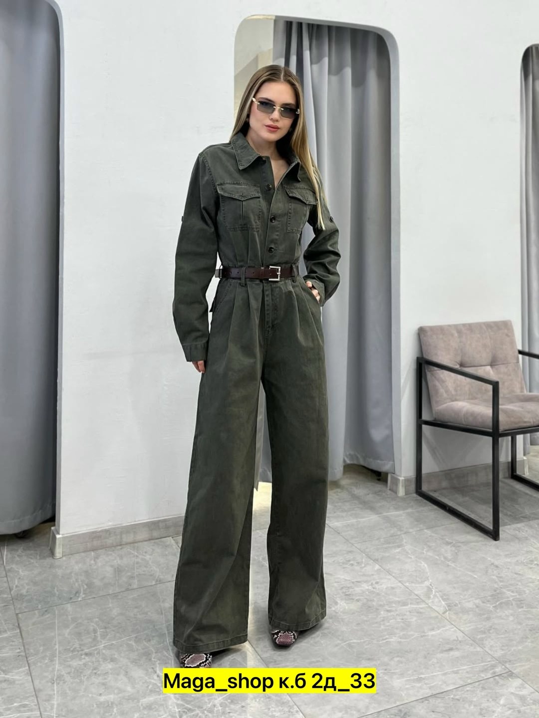 комбинезон брючный,комбинезон женский,женский комбинезон davydoff 8014 хаки,комбинезон davydoff 8014 хаки,комбинезон женский хаки