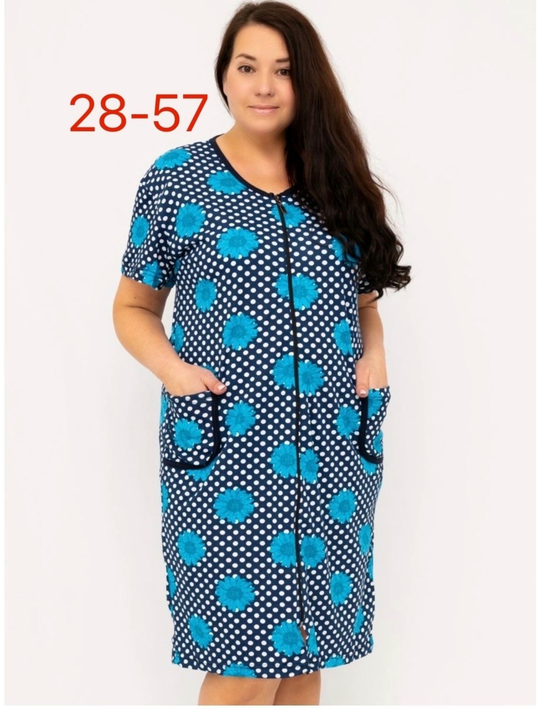 халат modellini,халат женский,халат домашний летний на молнии,халат домашний,халат домашний хлопок