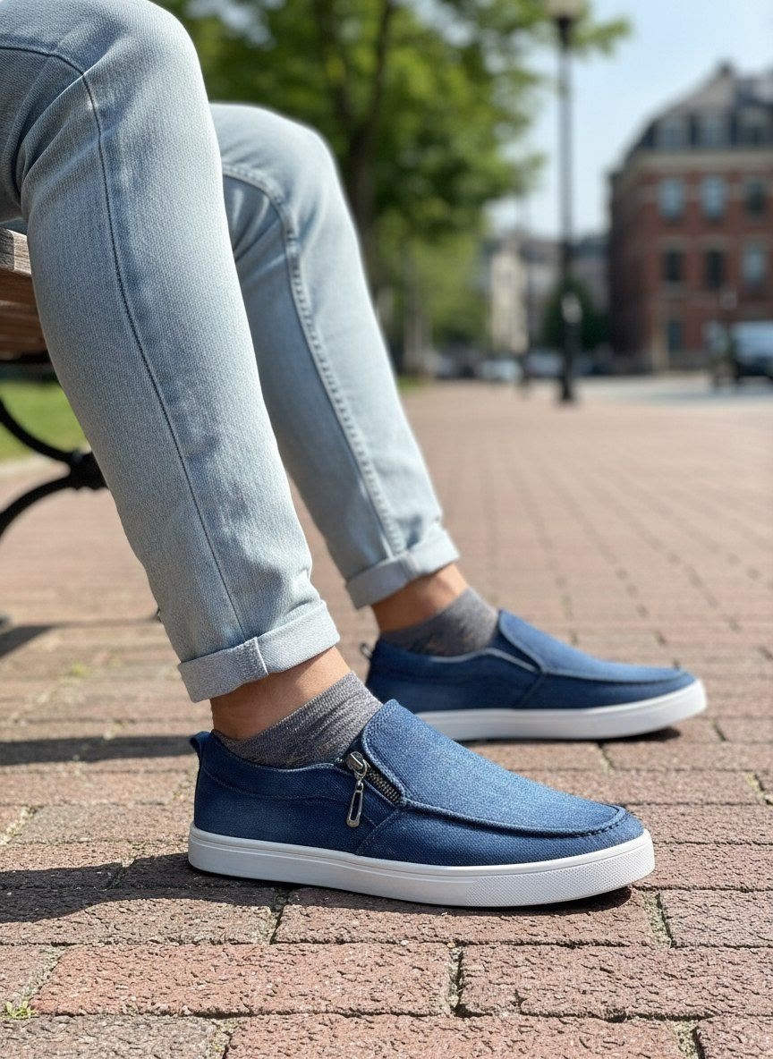 мужские джинсовые слипоны балдинини,повседневная ,парусиновая ,летняя мужская ,слипоны мужские