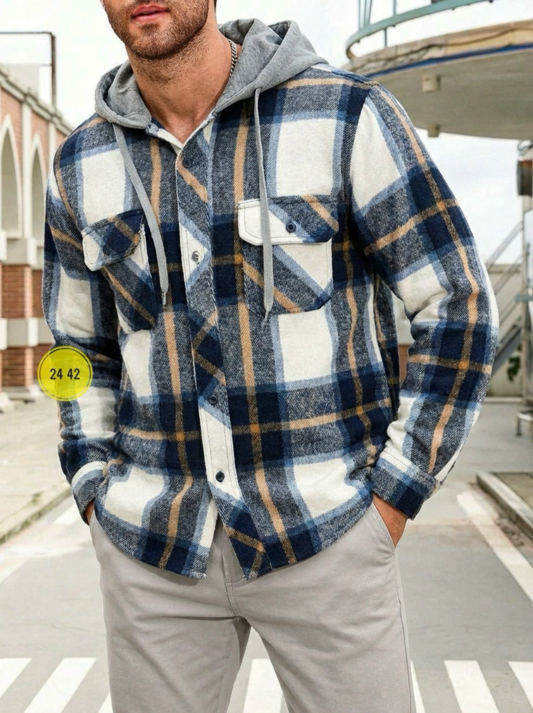 клетчатая куртка,рубашка с капюшоном мужская,куртка в клетку,рубашка с капюшоном,теплая рубашка