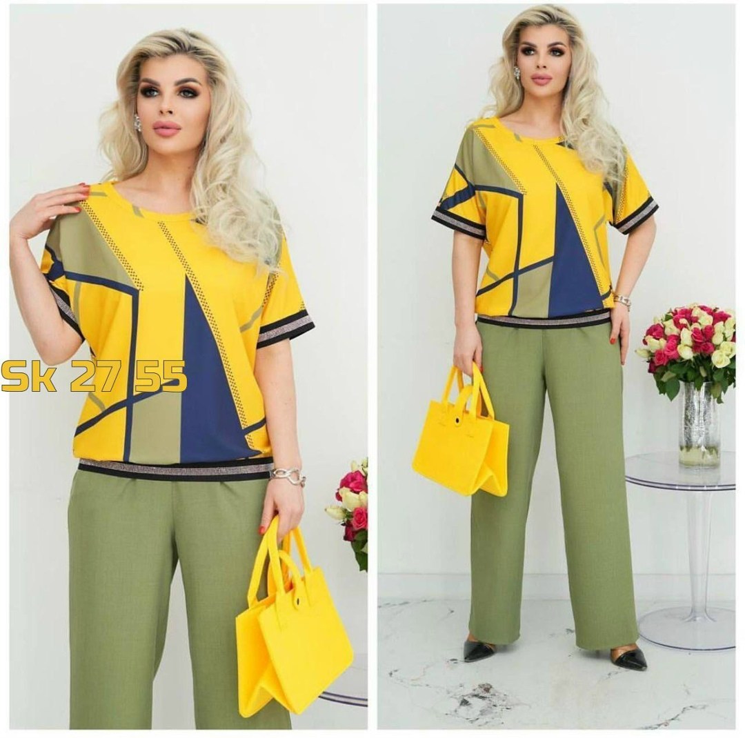 женский костюм двойка,костюм женский,женские брючные костюмы,костюм желтый,летний костюм брючный двойка