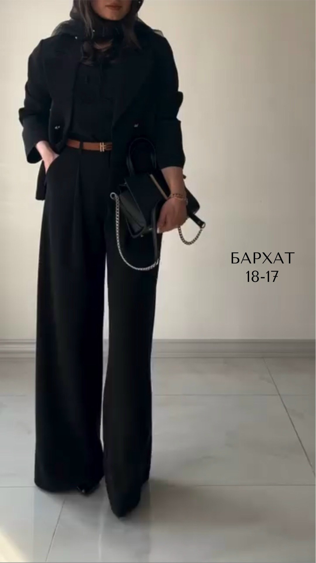 брюки палаццо,костюм с брюками,брючный костюм палаццо женский черный,женский брючный костюм с укороченным пиджаком и брюками палаццо,брюки палаццо женские