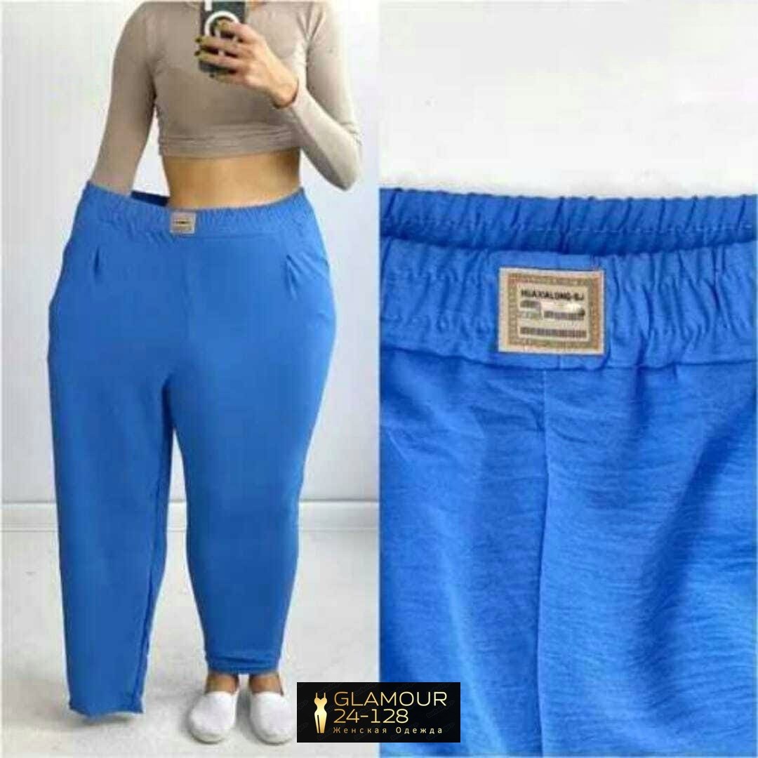 женские брюки большие размеры,штаны синие,женские брюки больших размеров на резинке,брюки женские,брюки бриджи