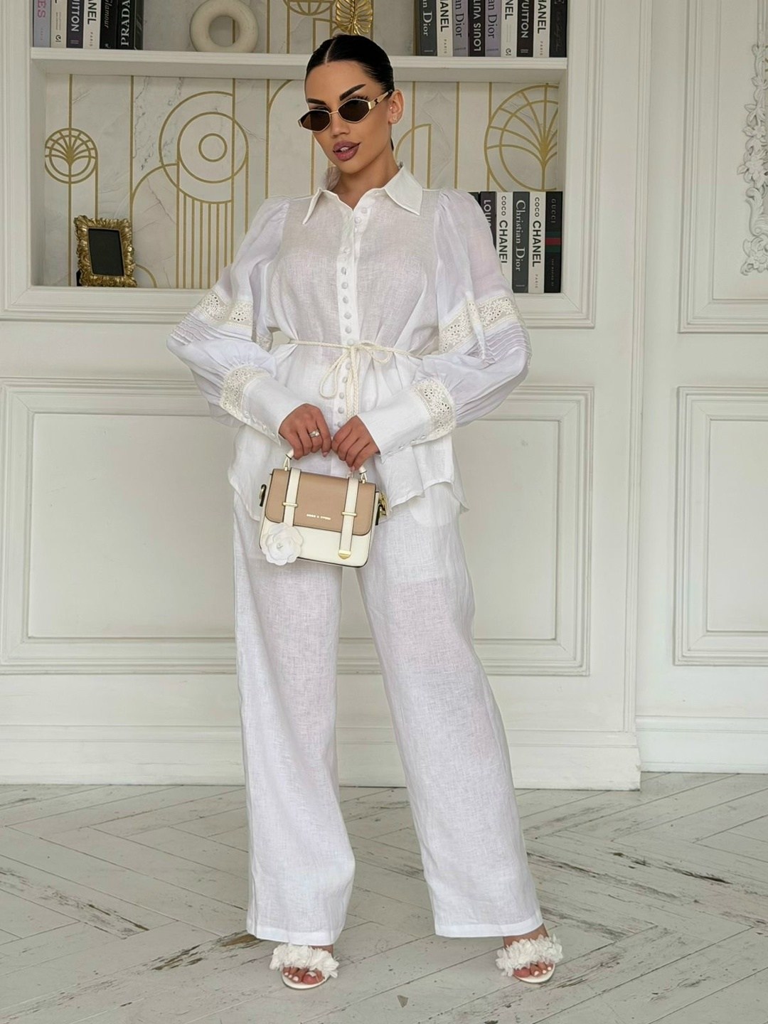 брючный костюм,стильные костюмы,костюм с брюками,костюм белый,женские костюмы