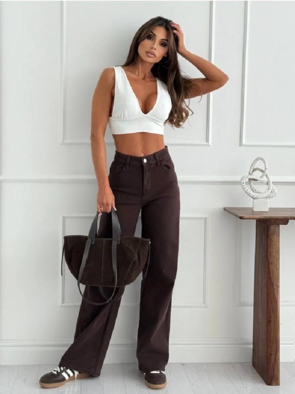 джинсы коричневые женские,штаны джинсы,широкие джинсы,джинсы коричневые,брюки джинсы