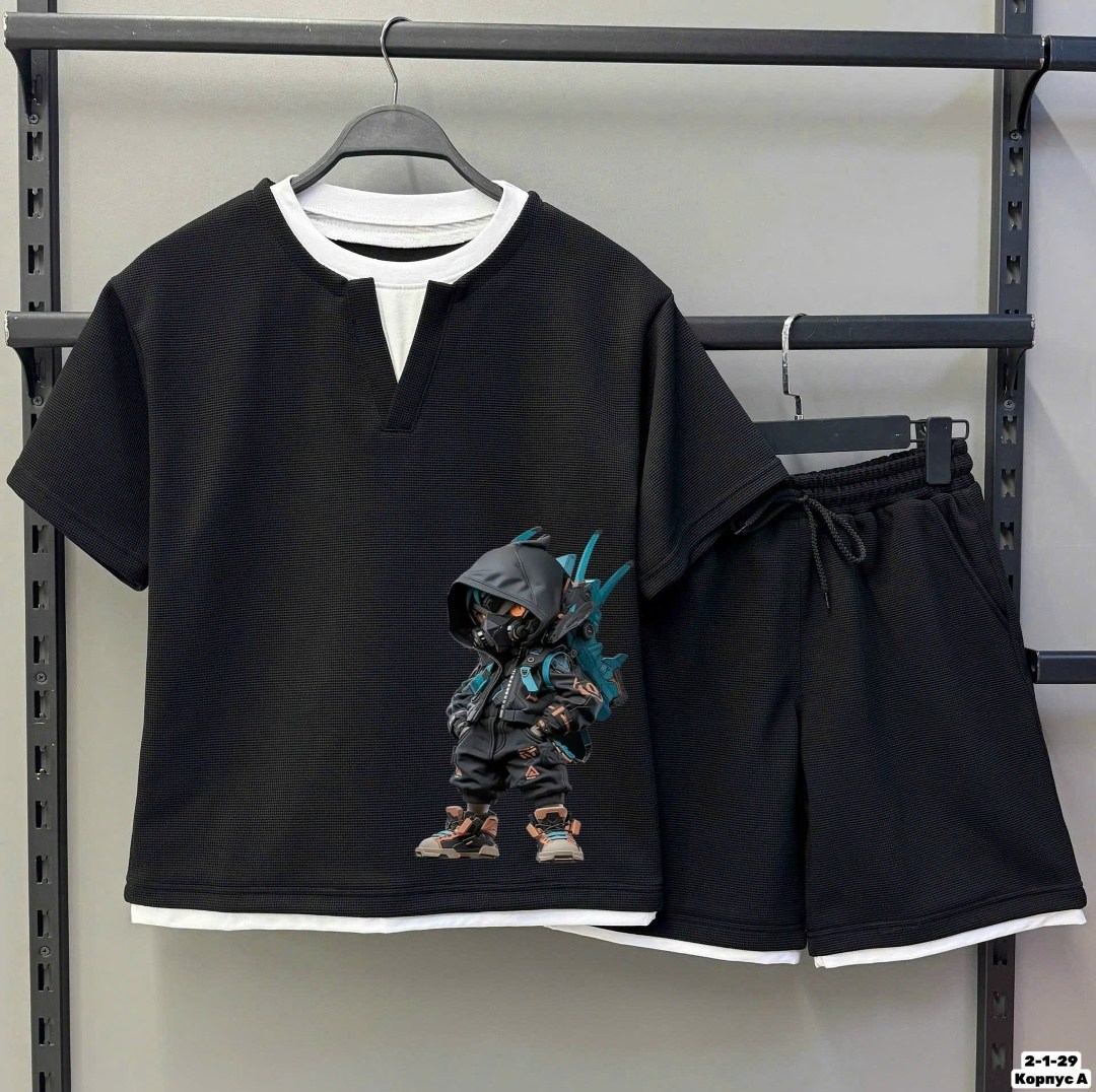 повседневный костюм,костюм шортами,костюм шорты с футболкой,мужские комплекты