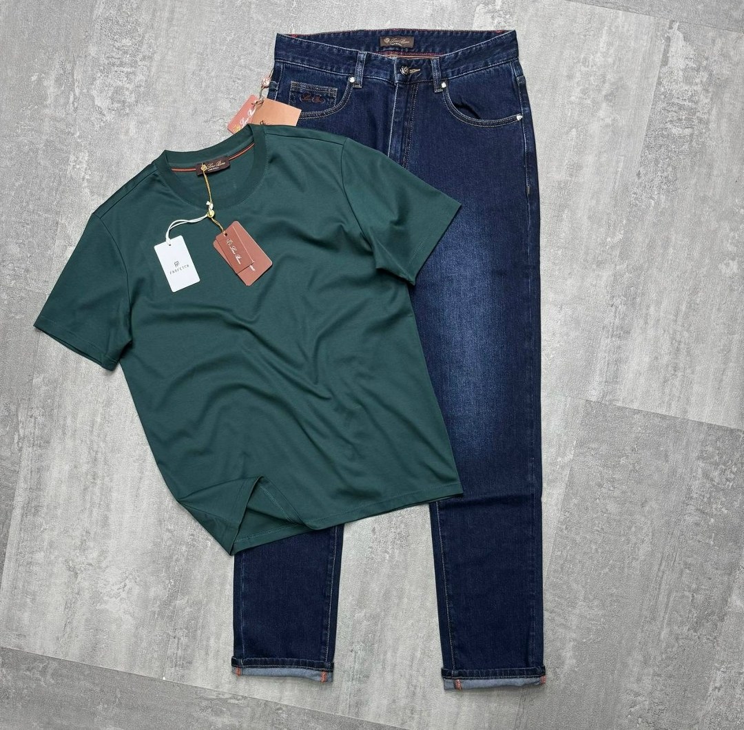 мужская футболка,футболка loro piana синий,мужская футболка поло,футболка loro piana,джинсы мужские